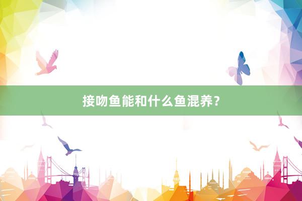 接吻鱼能和什么鱼混养？